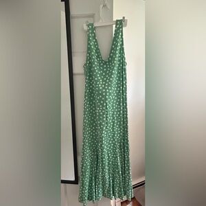 LOFT Mint Green Dress with White Dots